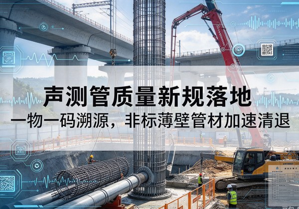 大足区声测管质量新规落地，一物一码溯源，非标薄壁管材加速清退