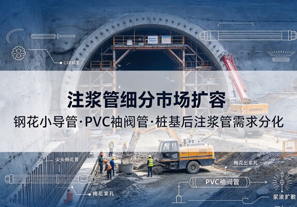 大足区注浆管细分市场扩容，隧道钢花小导管、PVC 袖阀管、桩基后注浆管需求分化